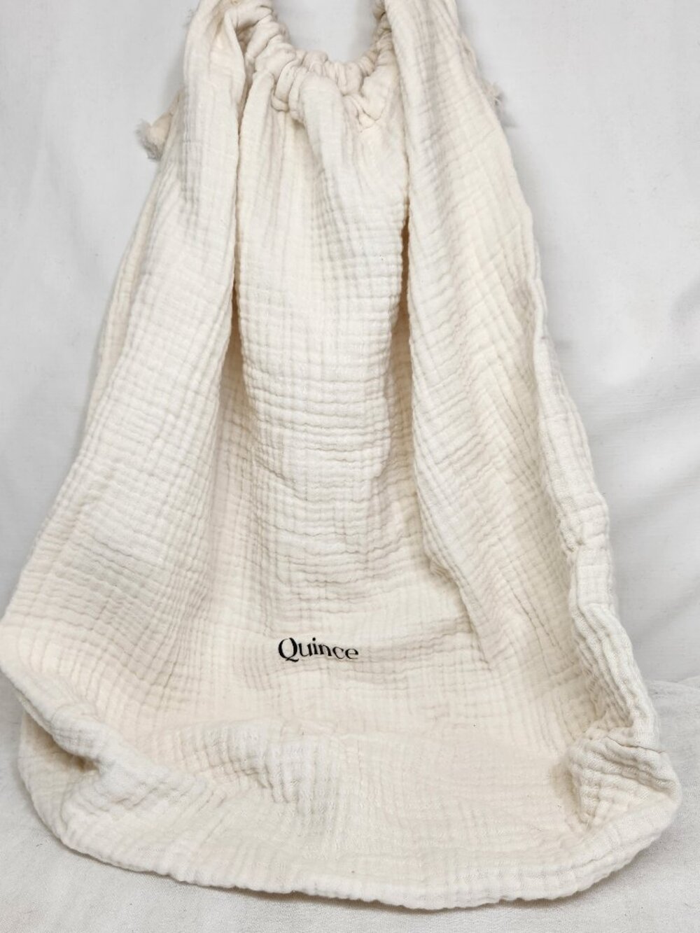 Quince organic cotton gauze blanket dust/storage bag